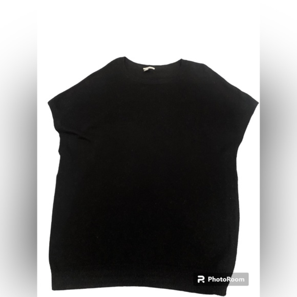 Halogen Tunic Sweater Side Zippers‎ Women’s Size Med Black